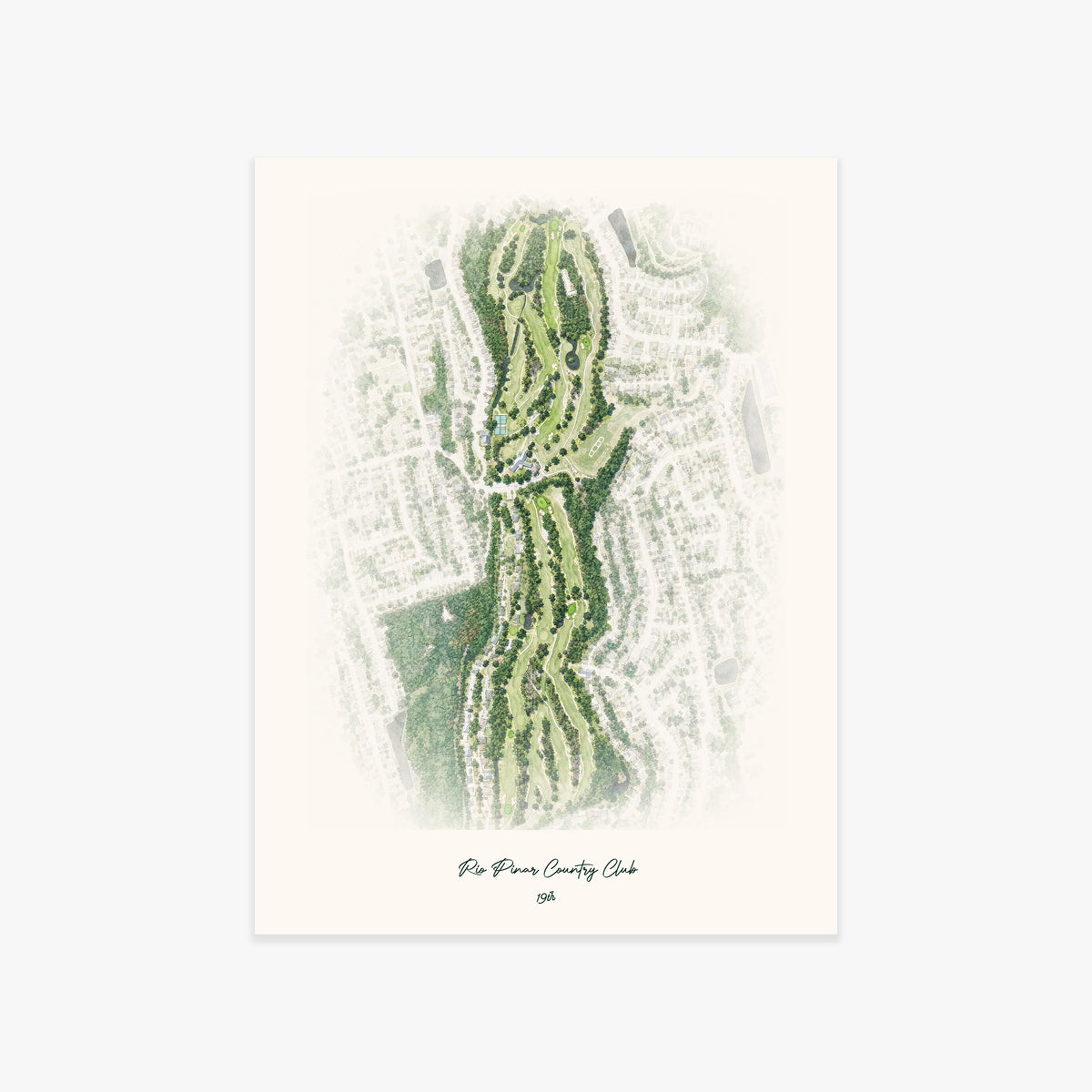 Rio Pinar Country Club printed artwork