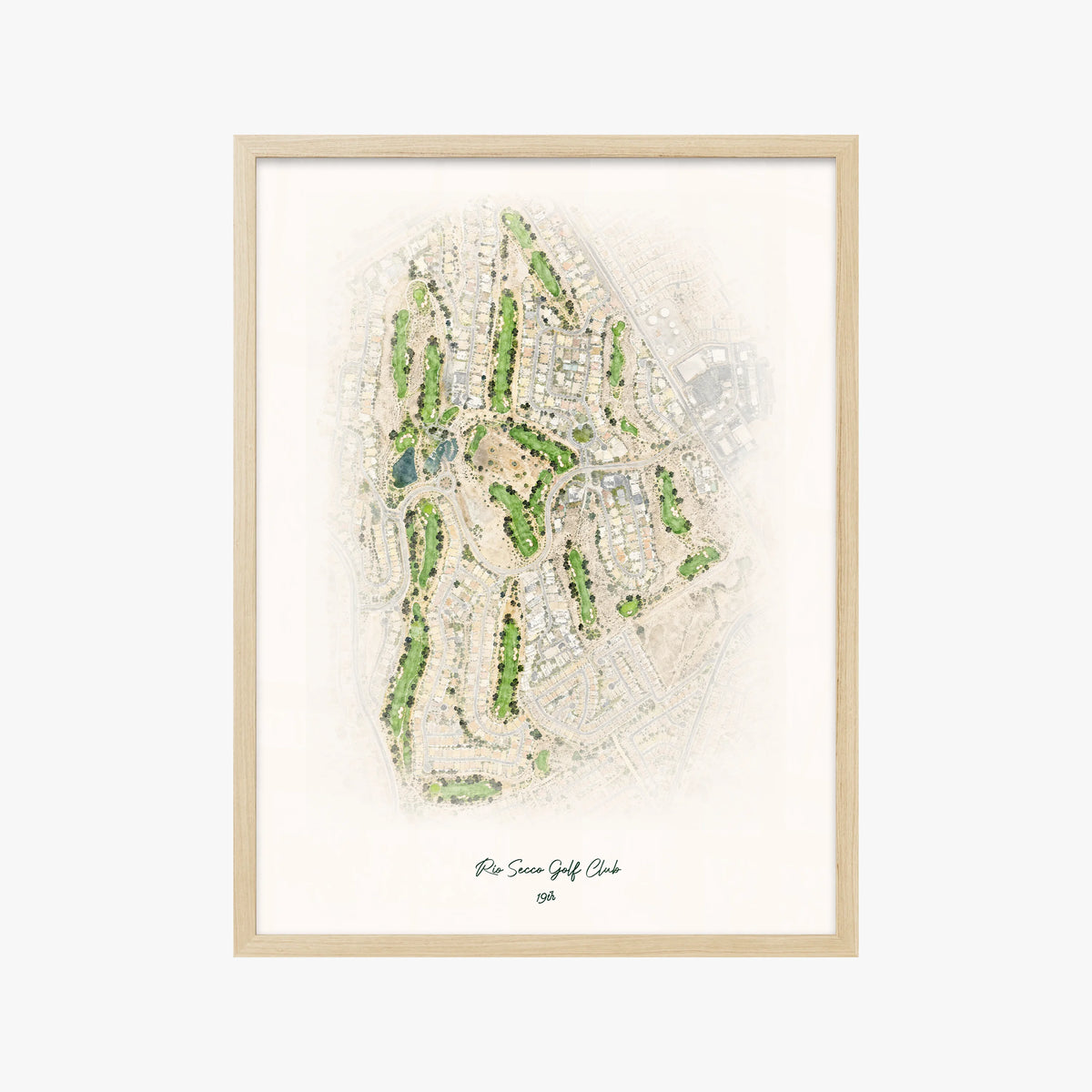 Rio Secco Golf Club wood frame