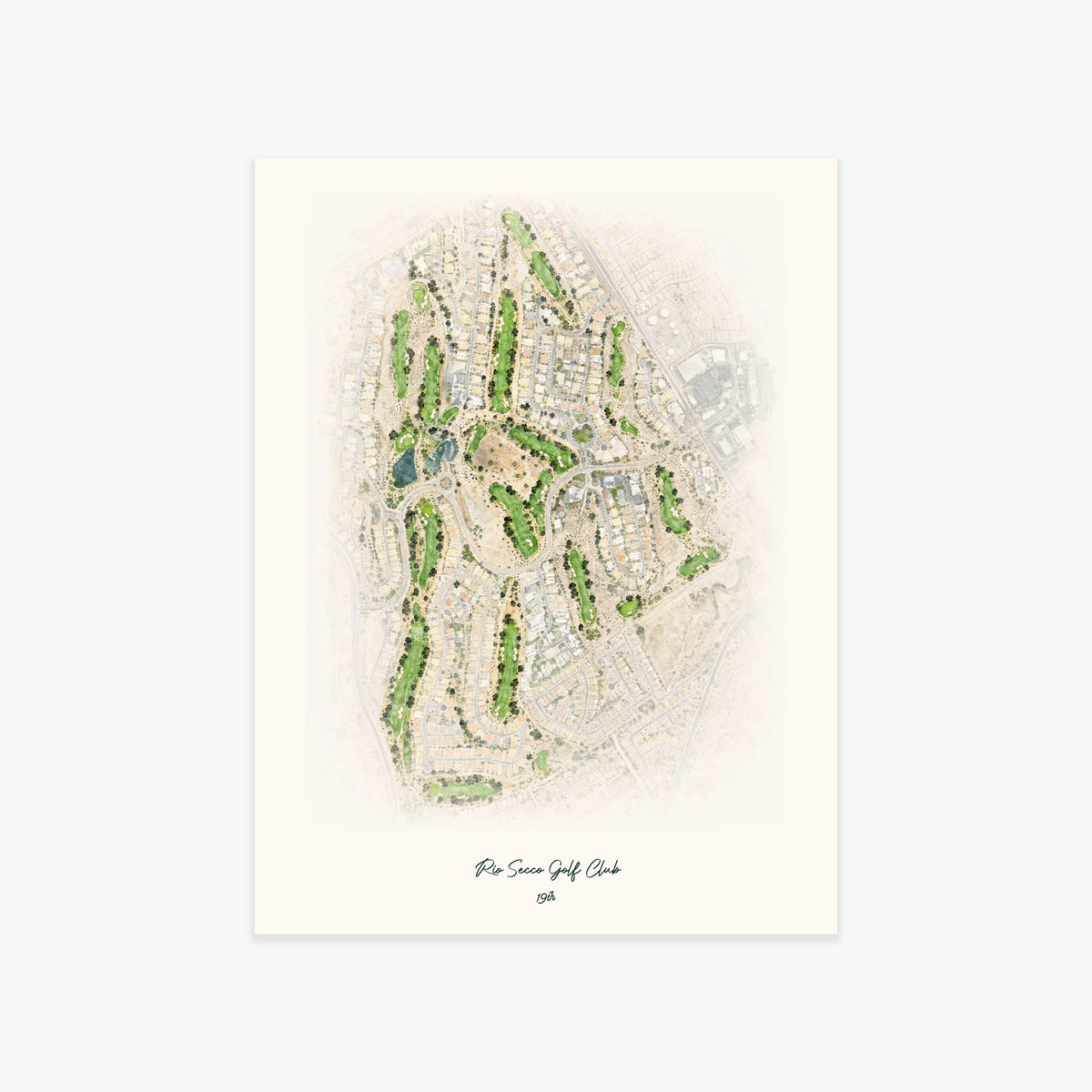 Rio Secco Golf Club printed artwork