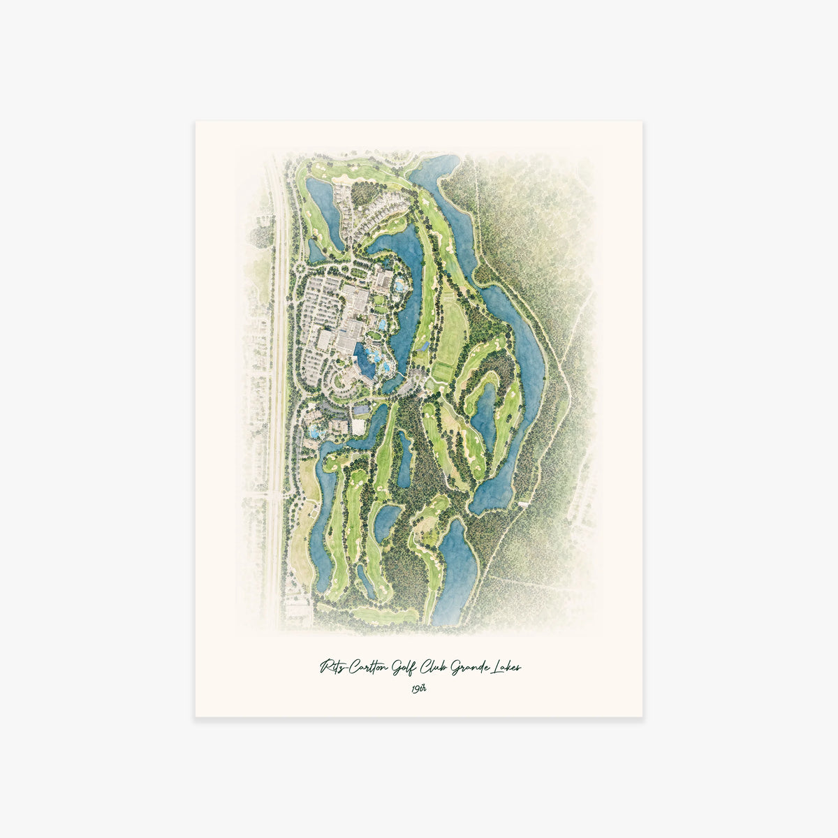 Ritz-Carlton Golf Club Grande Lakes printed artwork