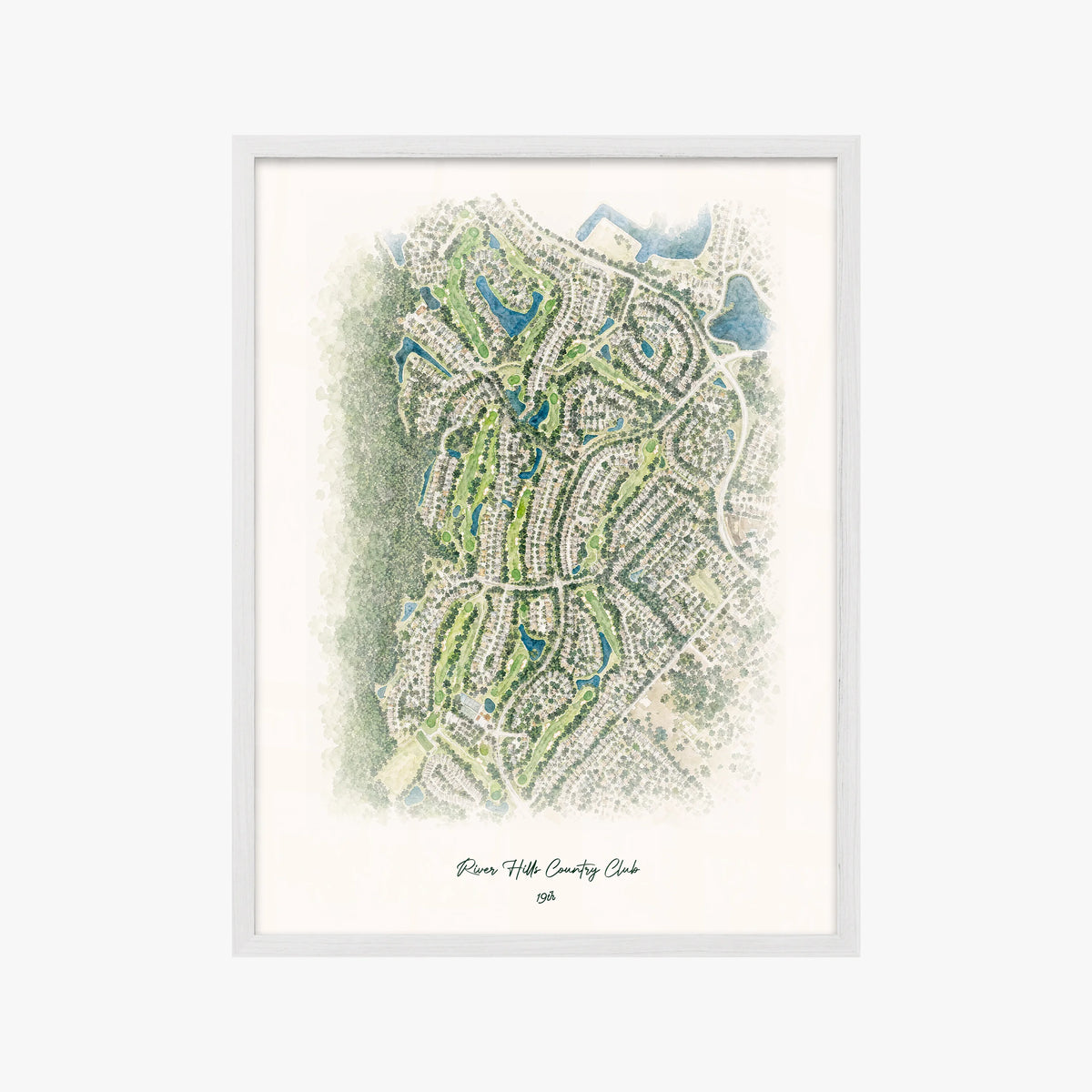 River Hills Country Club white frame
