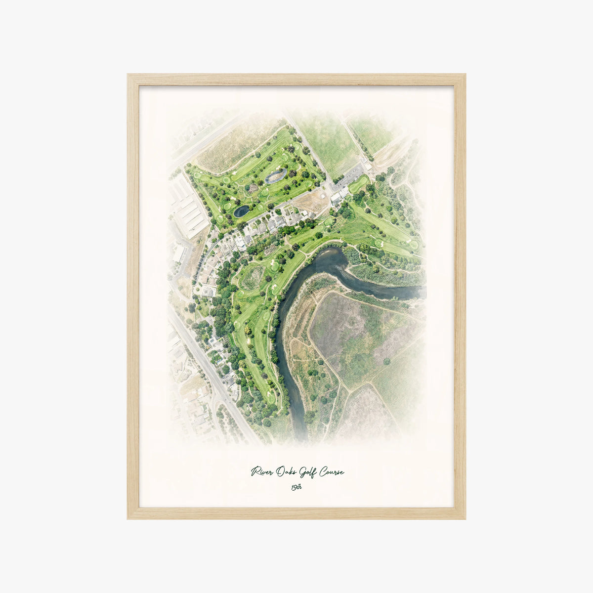 River Oaks Golf Course wood frame