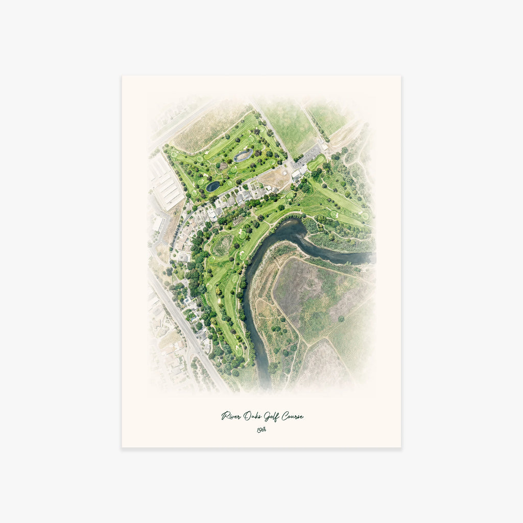 River Oaks Golf Course printed artwork