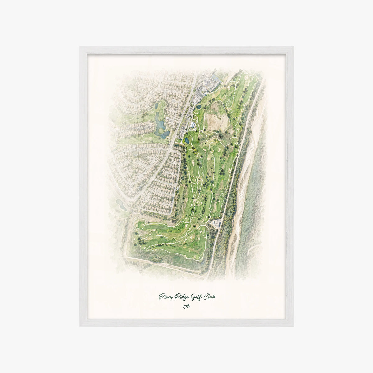 River Ridge Golf Club white frame