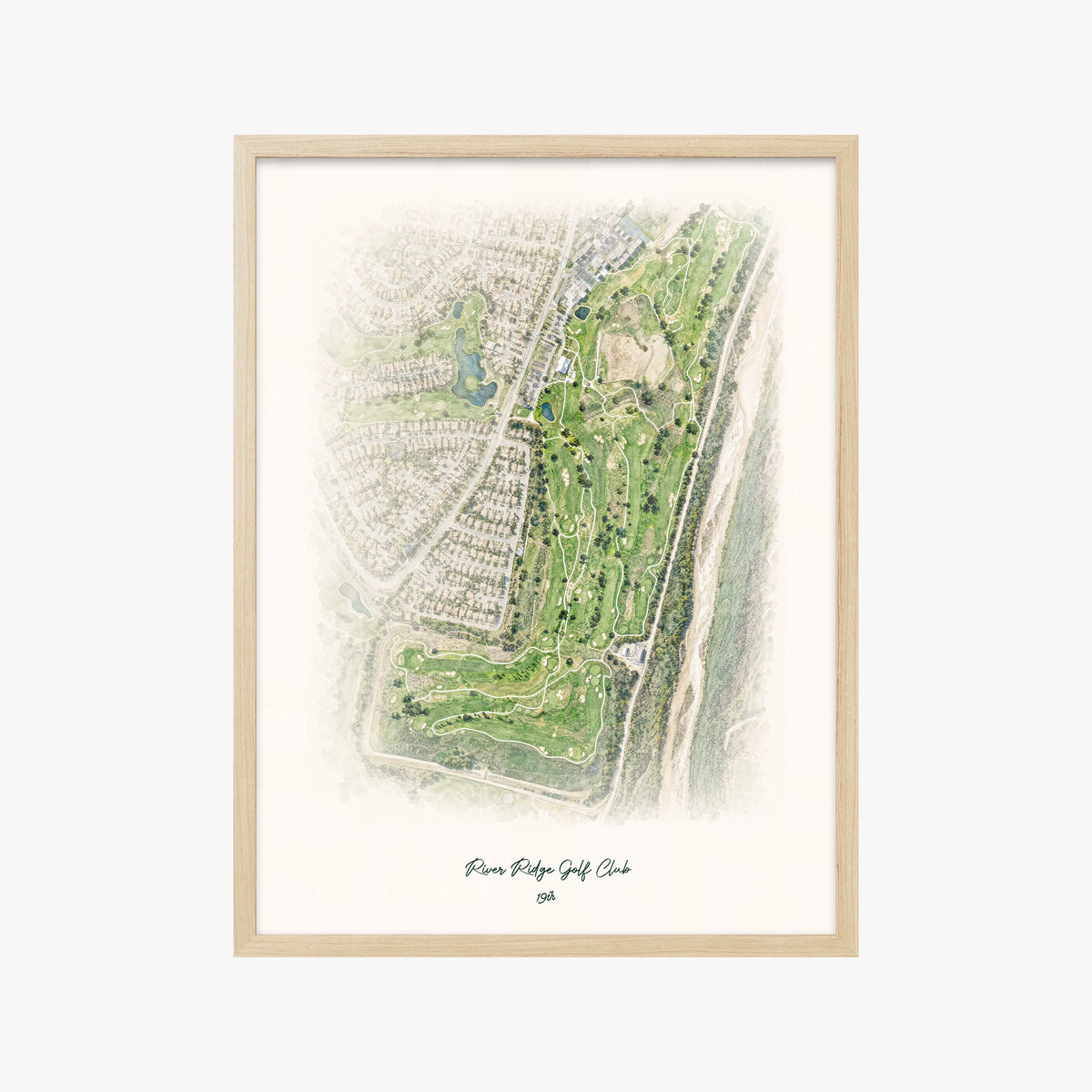 River Ridge Golf Club wood frame