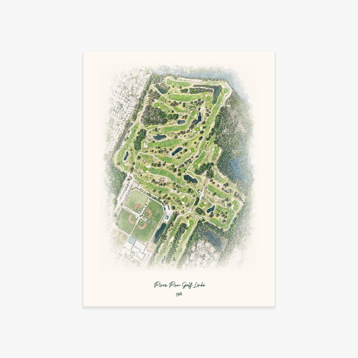 River Run Golf Links printed artwork