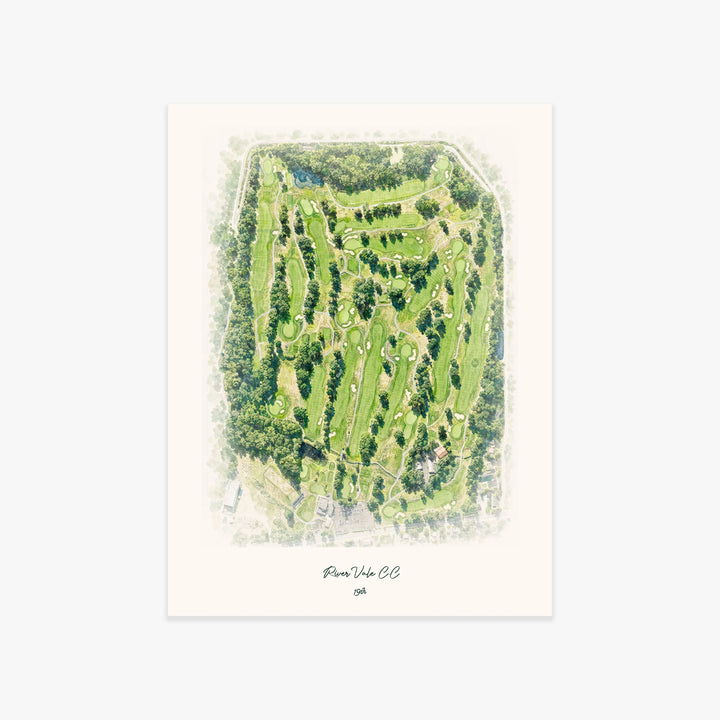 River Vale C.C printed artwork