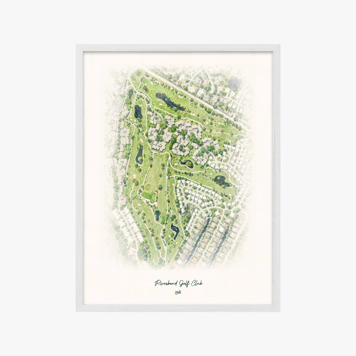 Riverbend Golf Club white frame