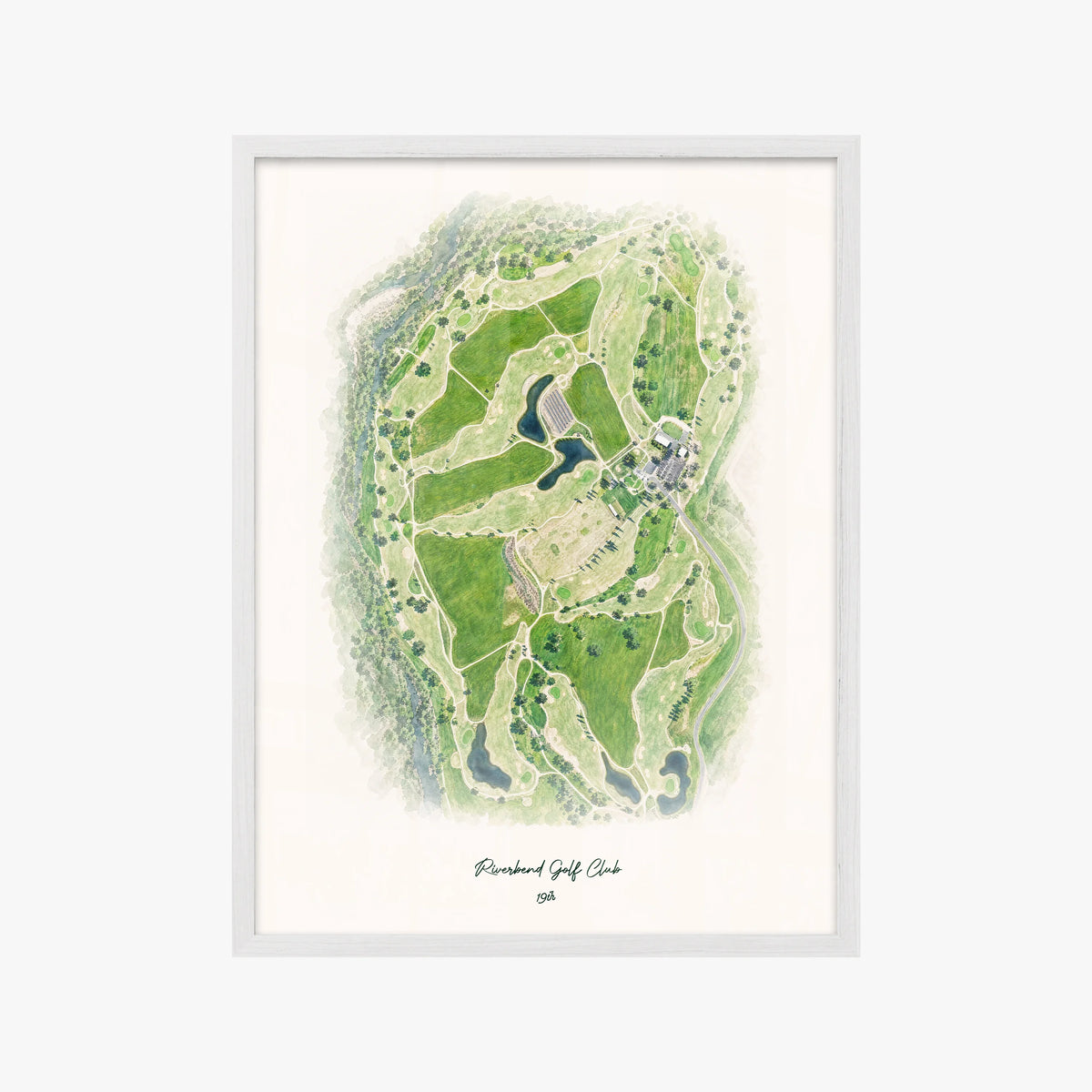 Riverbend Golf Club white frame