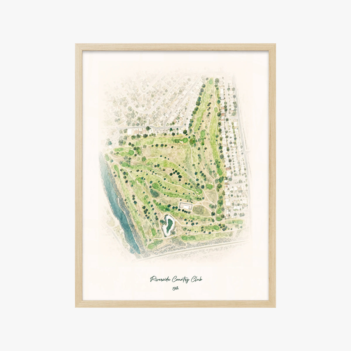 Riverside Country Club wood frame