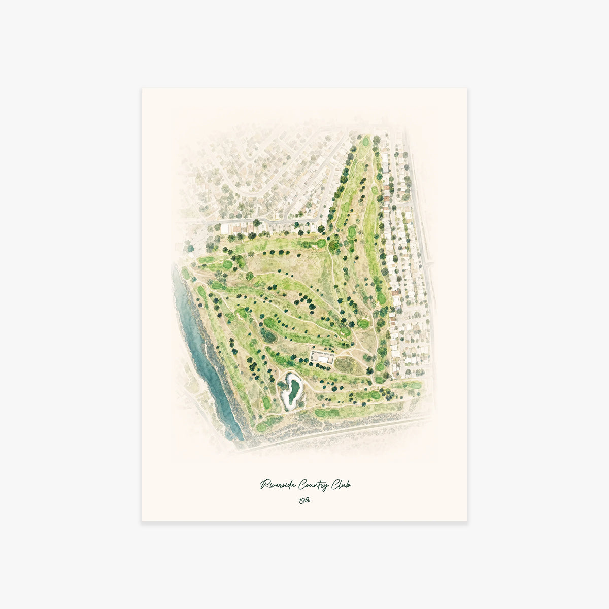 Riverside Country Club printed artwork
