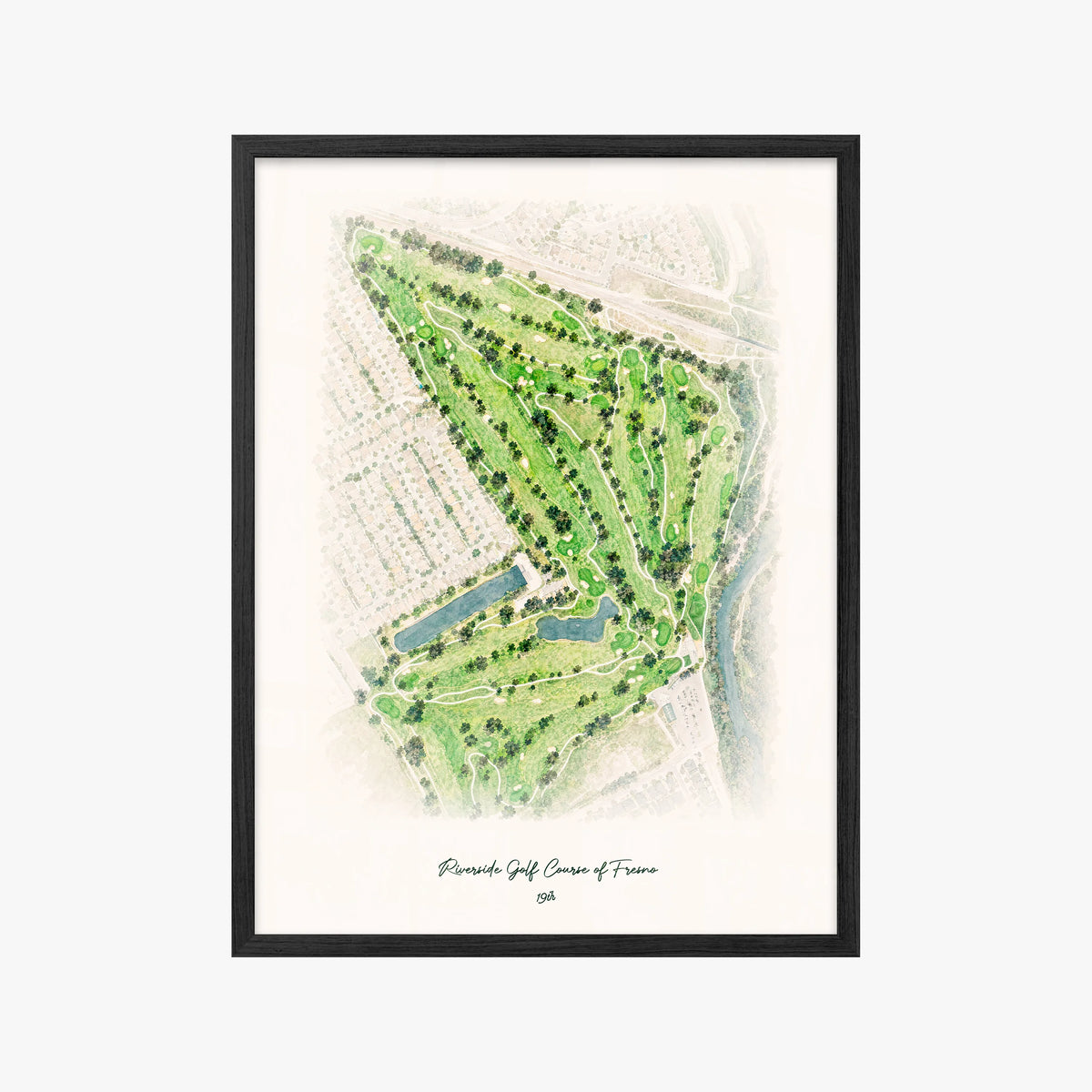 Riverside Golf Course of Fresno black frame