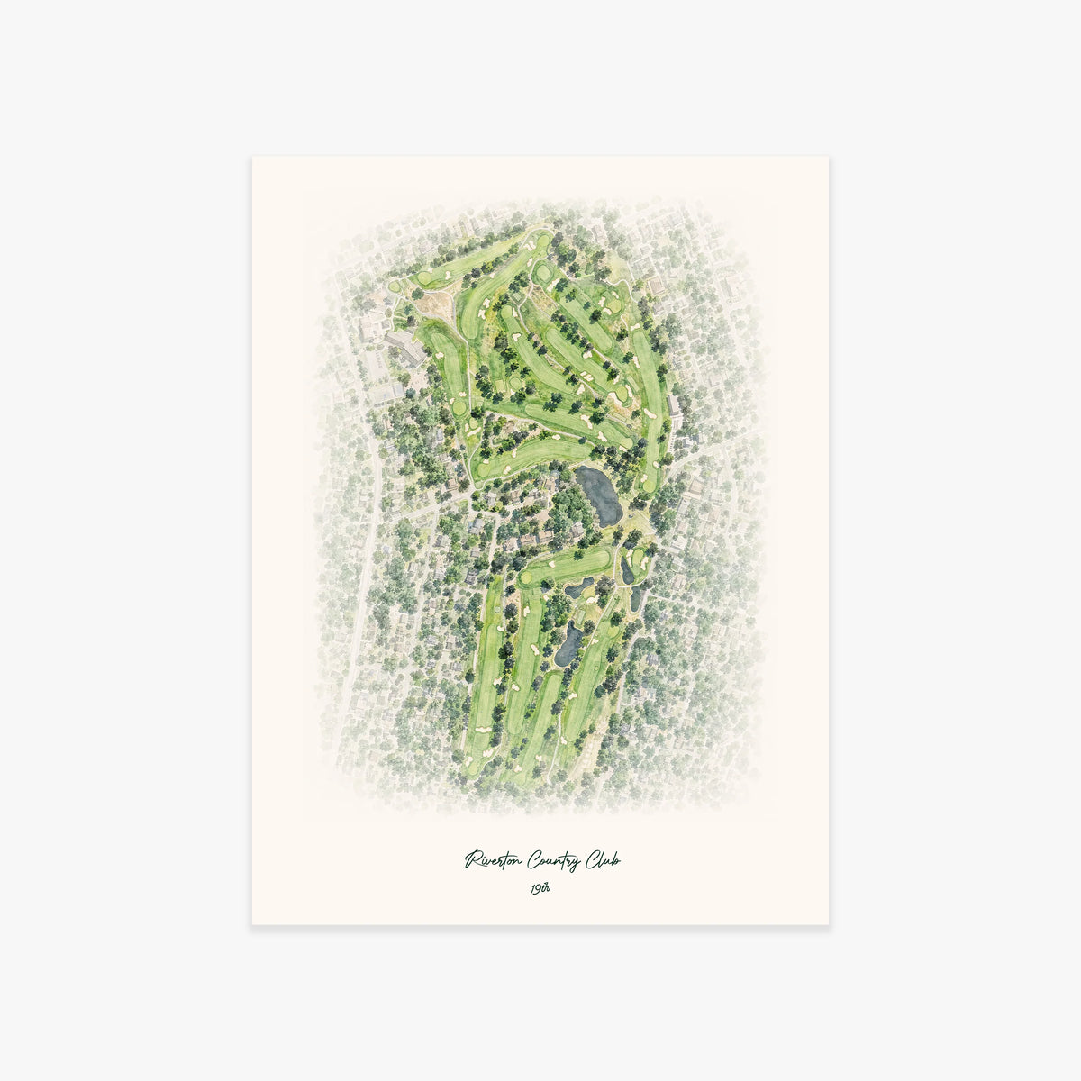 Riverton Country Club printed artwork