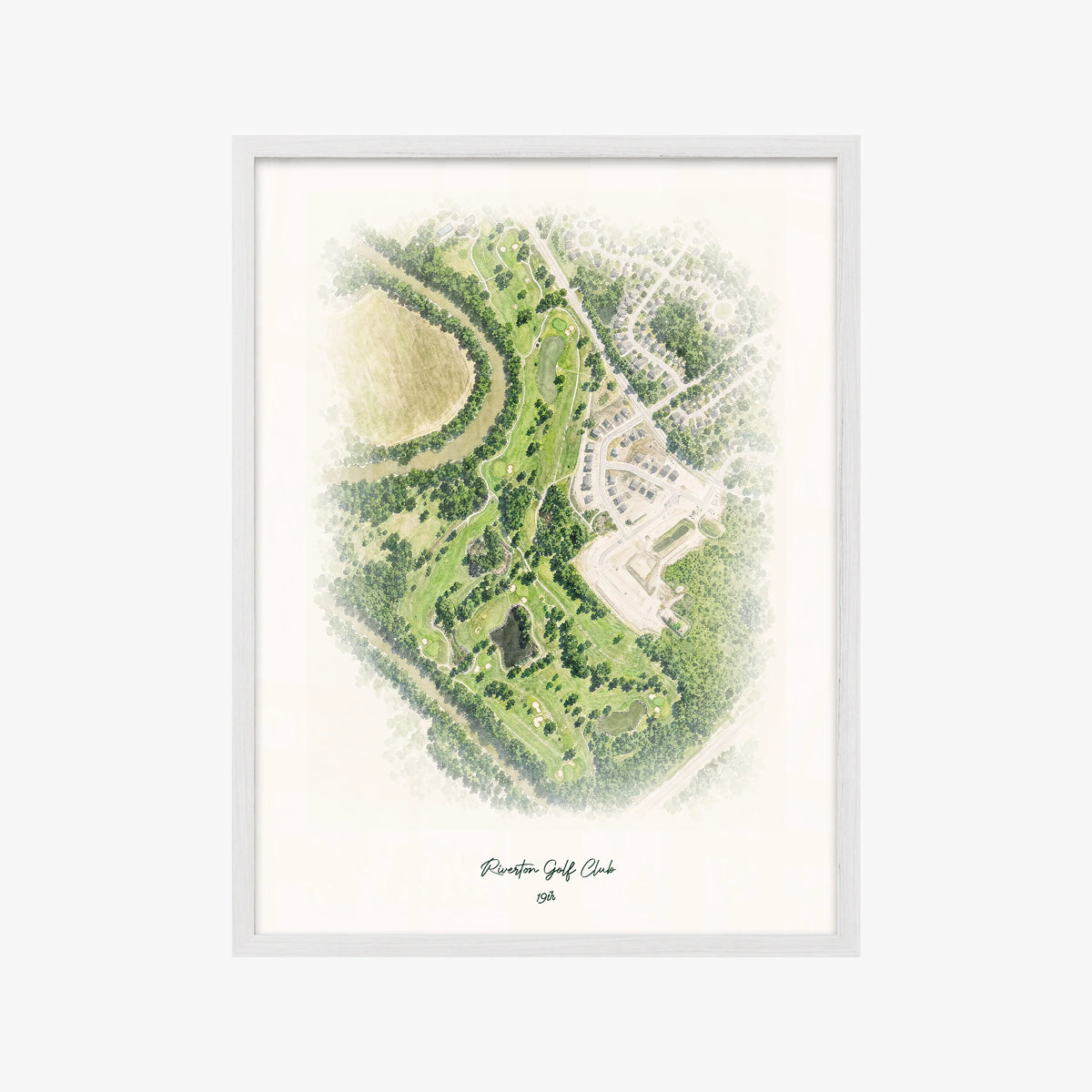 Riverton Golf Club white frame