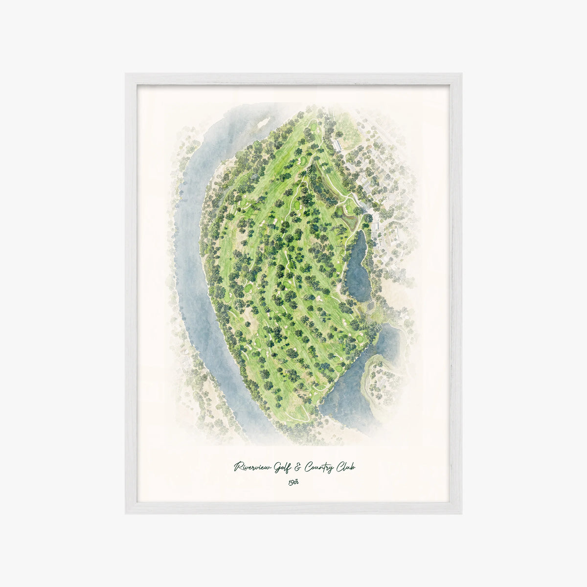 Riverview Golf & Country Club white frame