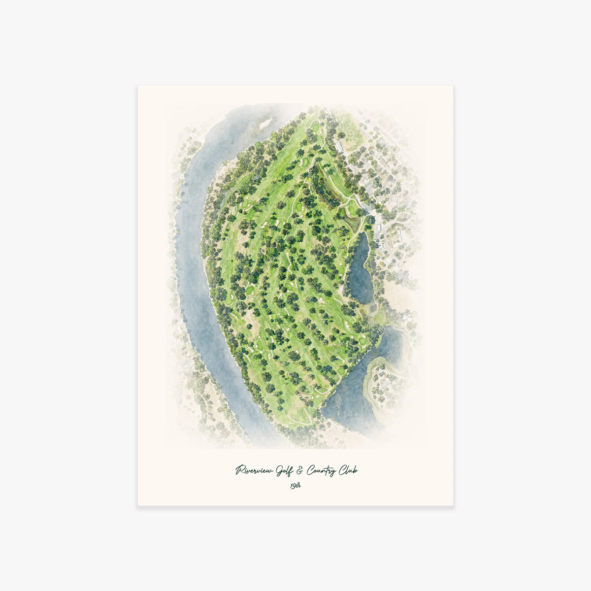 Riverview Golf & Country Club printed artwork