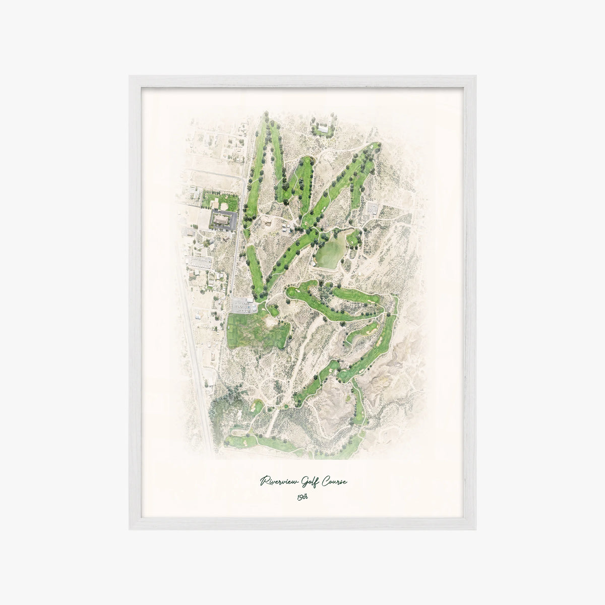Riverview Golf Course white frame