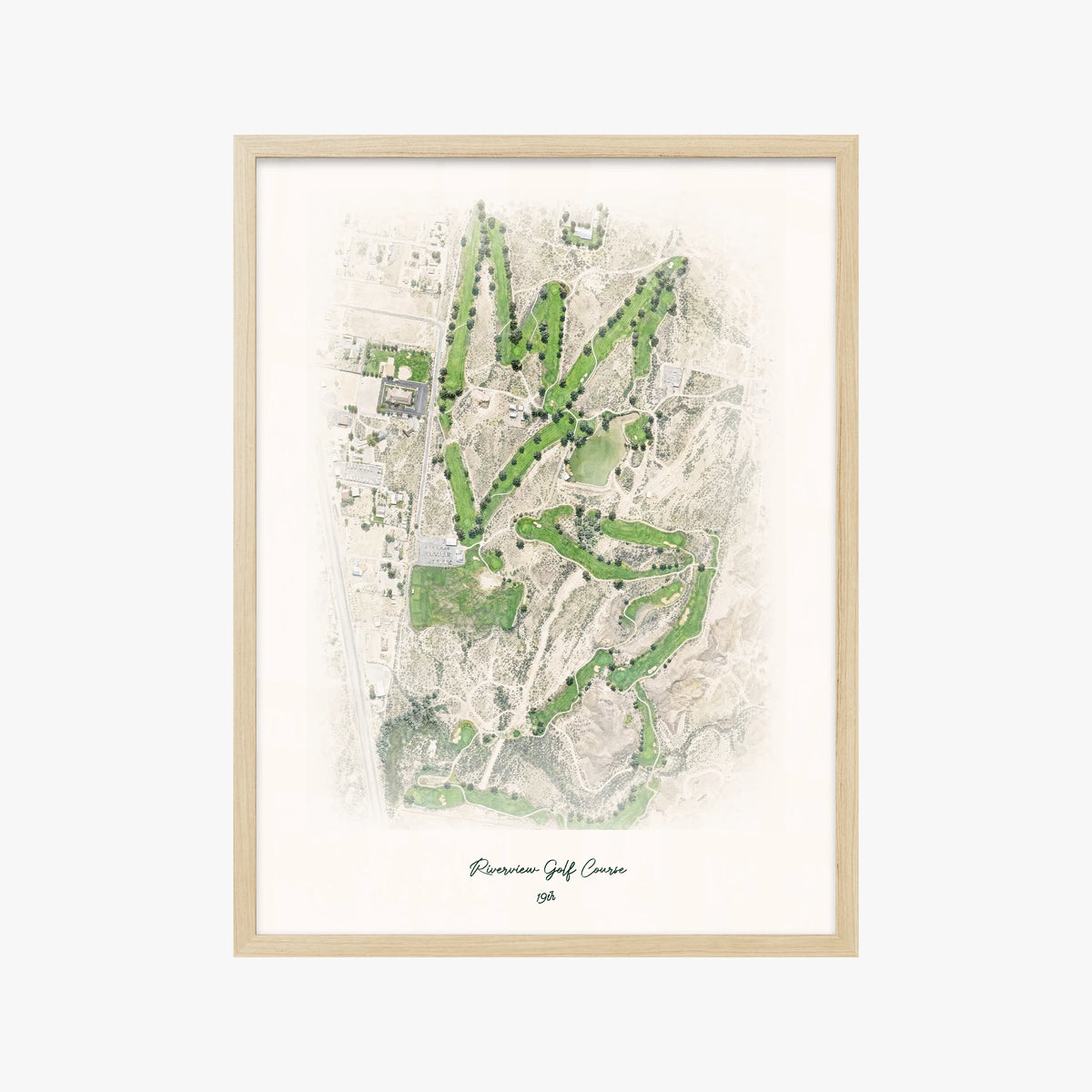 Riverview Golf Course wood frame