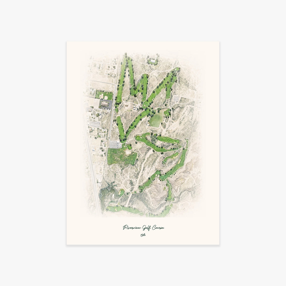 Riverview Golf Course printed artwork