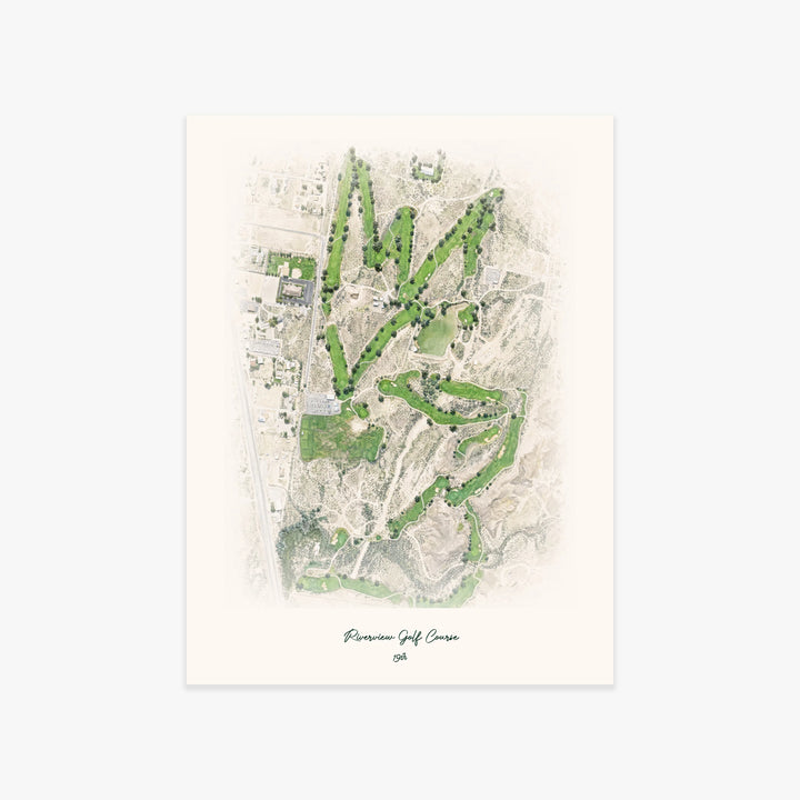 Riverview Golf Course printed artwork