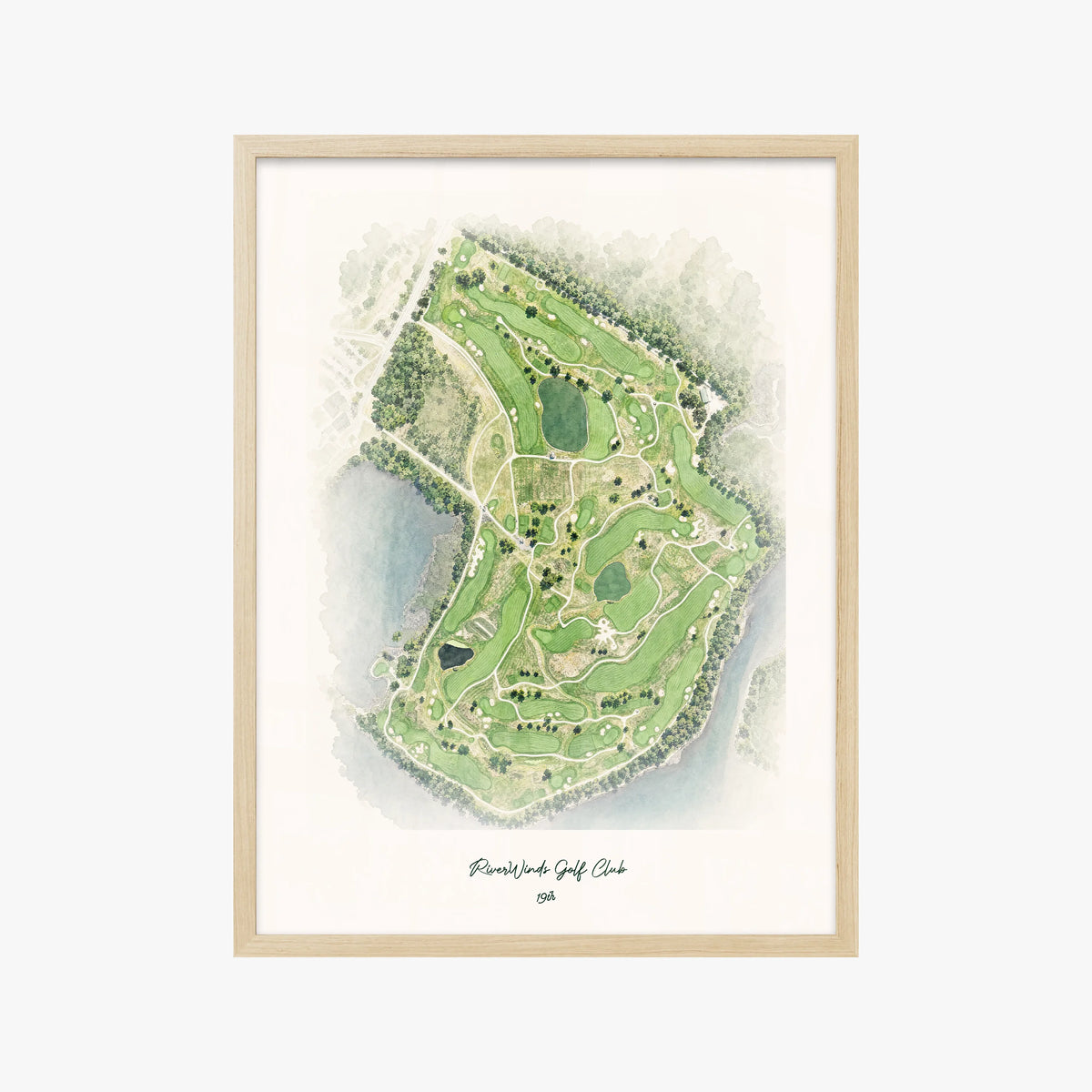 RiverWinds Golf Club wood frame