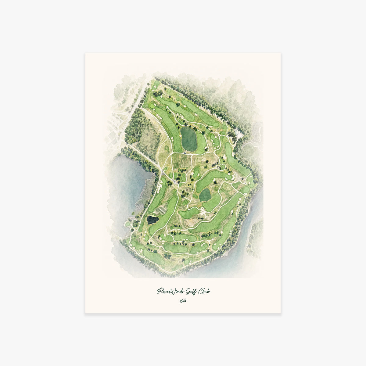 RiverWinds Golf Club printed artwork