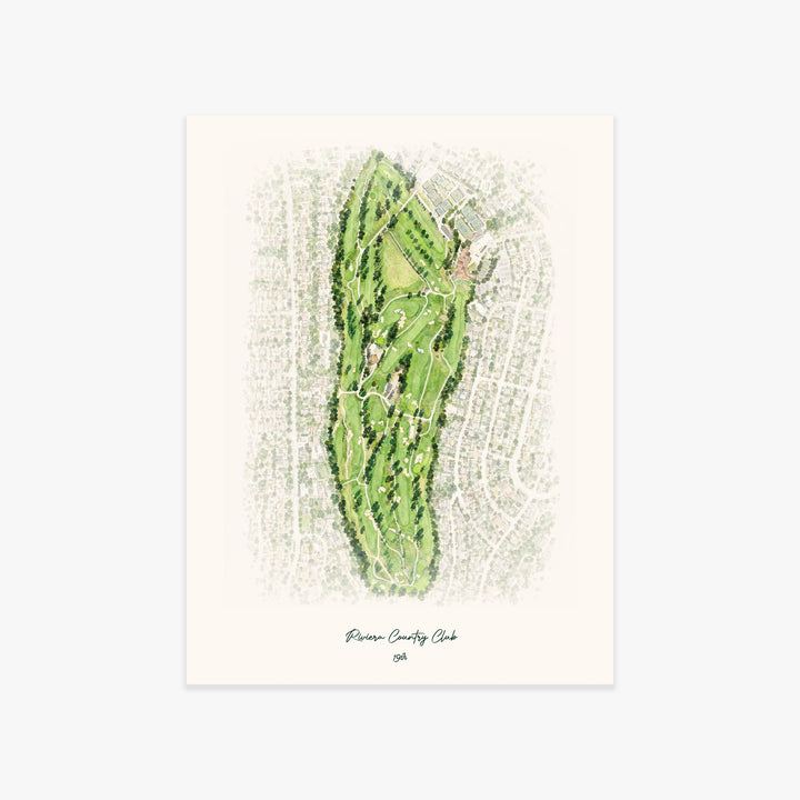 Riviera Country Club printed artwork