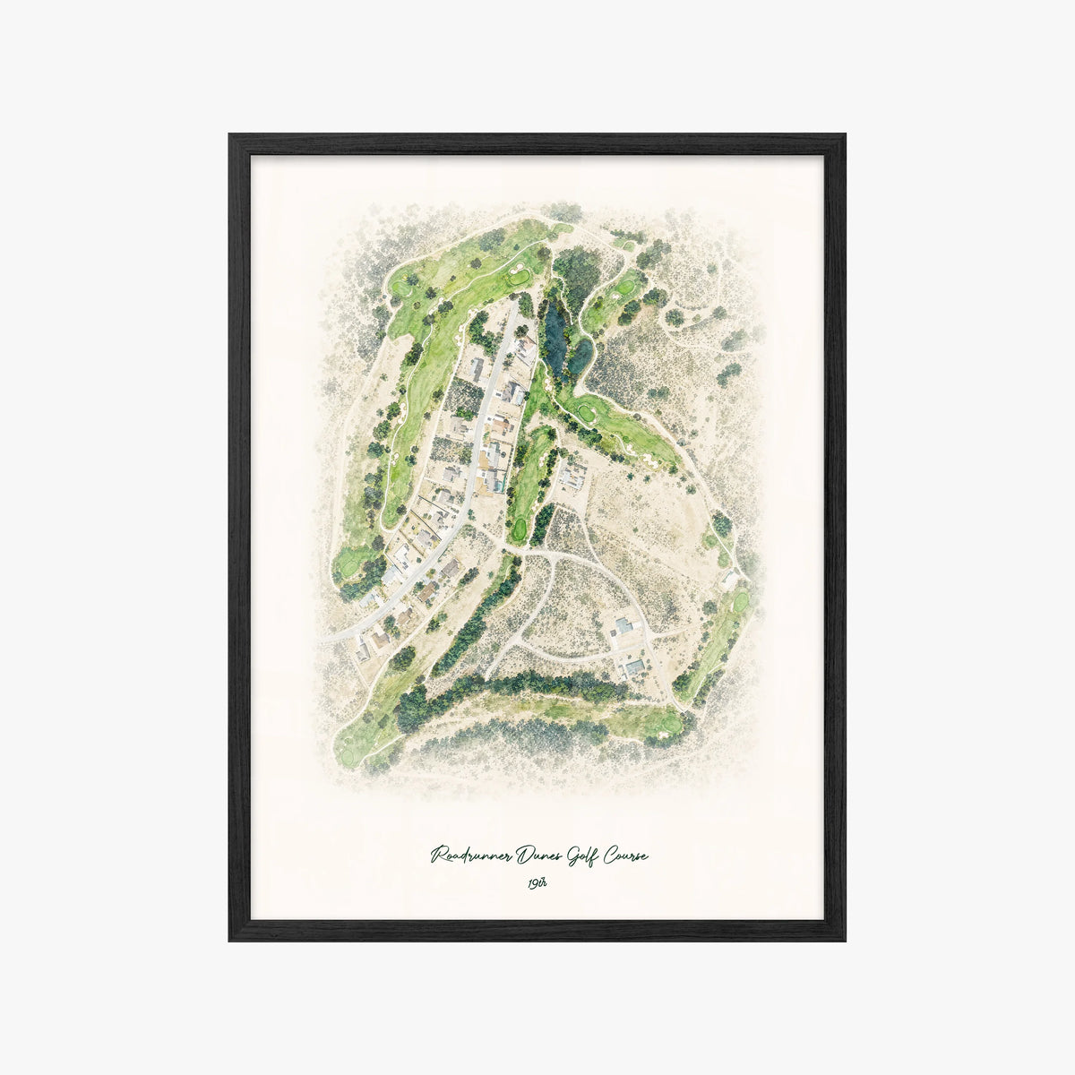 Roadrunner Dunes Golf Course black frame