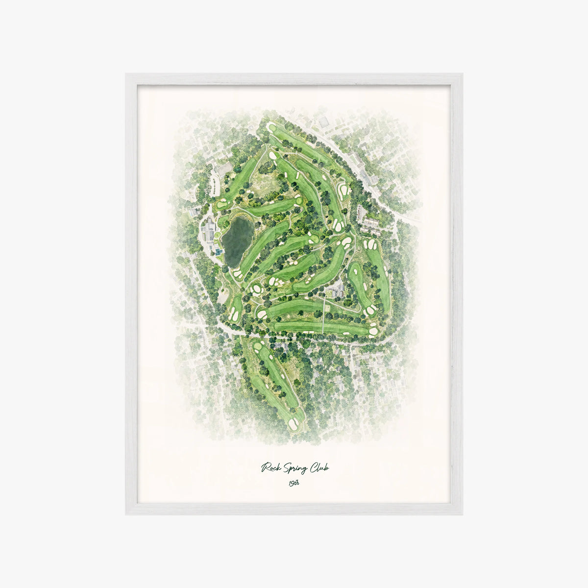 Rock Spring Club white frame