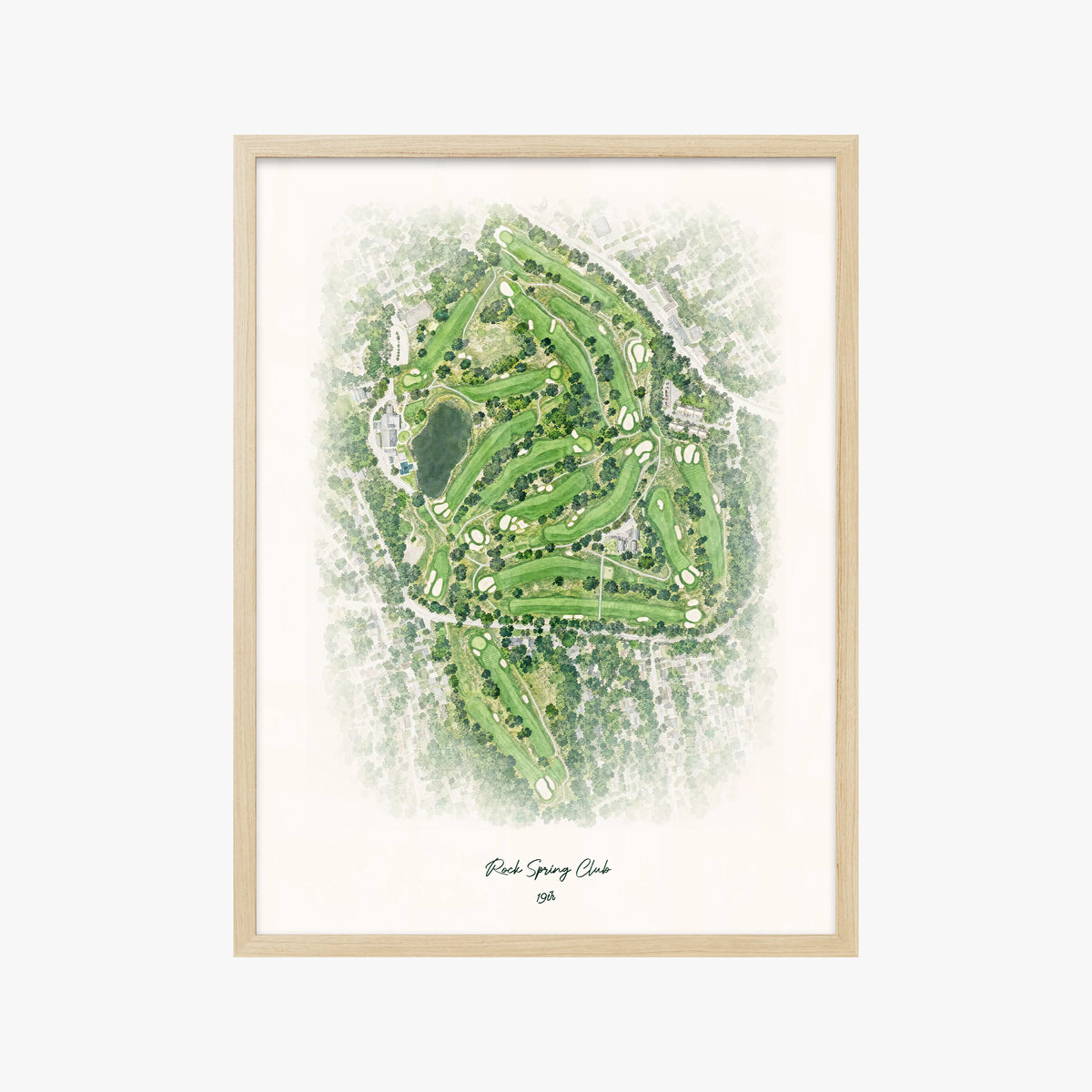 Rock Spring Club wood frame