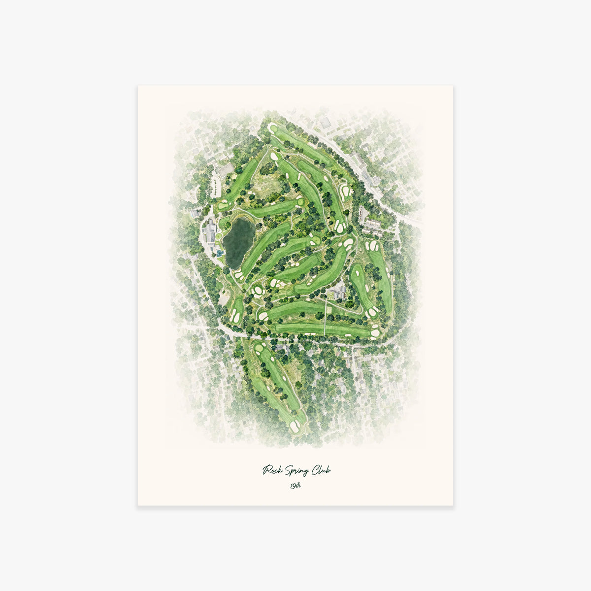 Rock Spring Club printed artwork