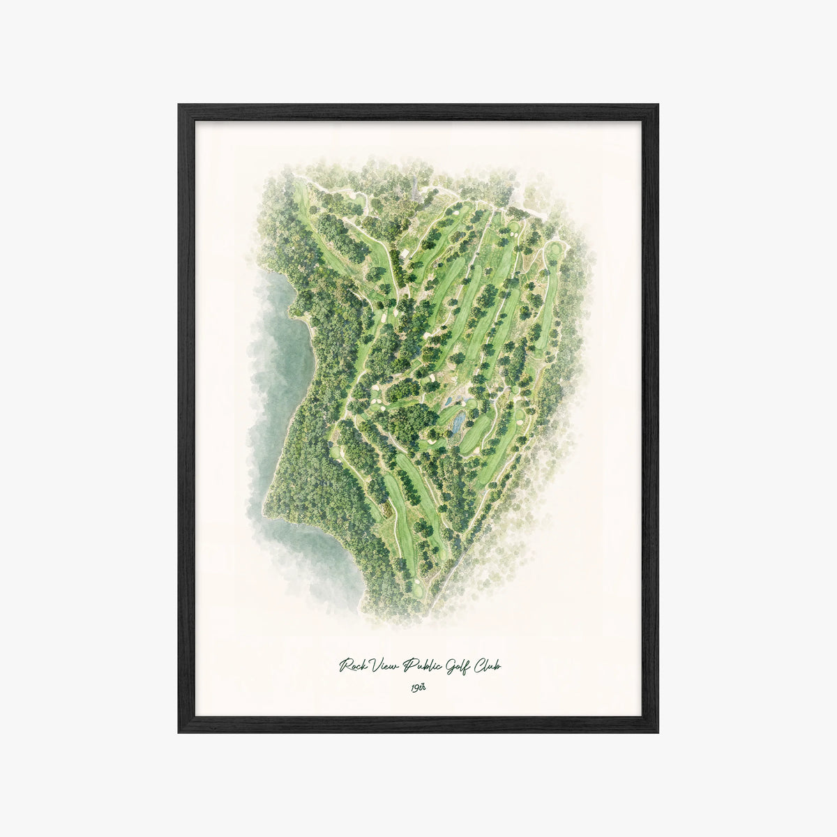 Rock View Public Golf Club black frame