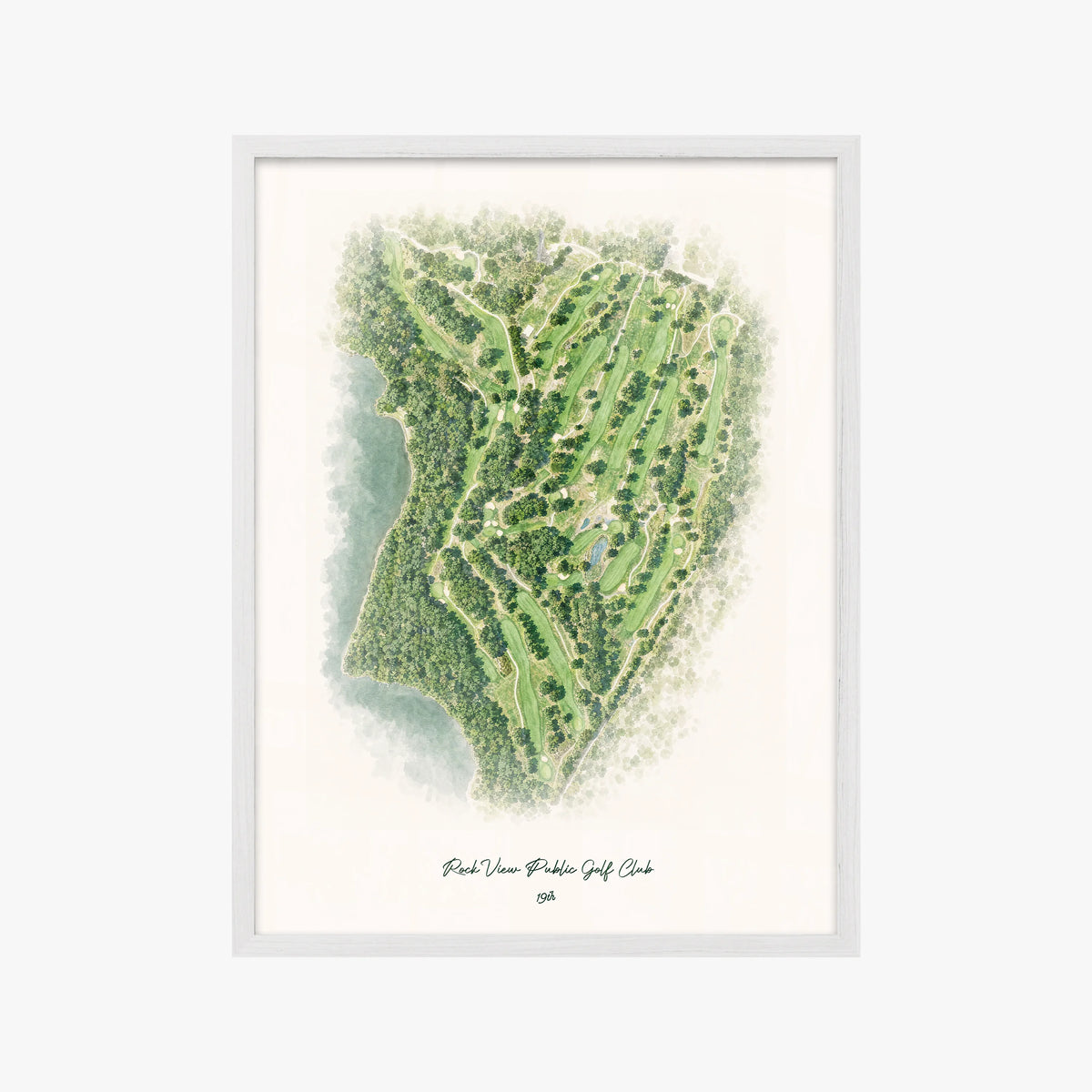 Rock View Public Golf Club white frame