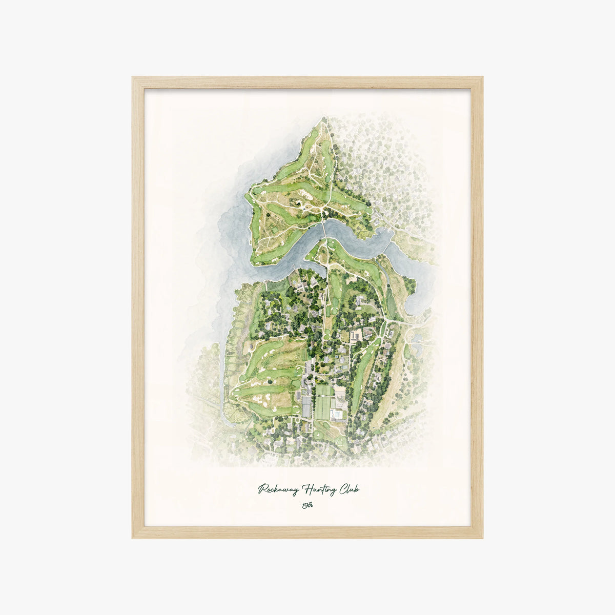 Rockaway Hunting Club wood frame