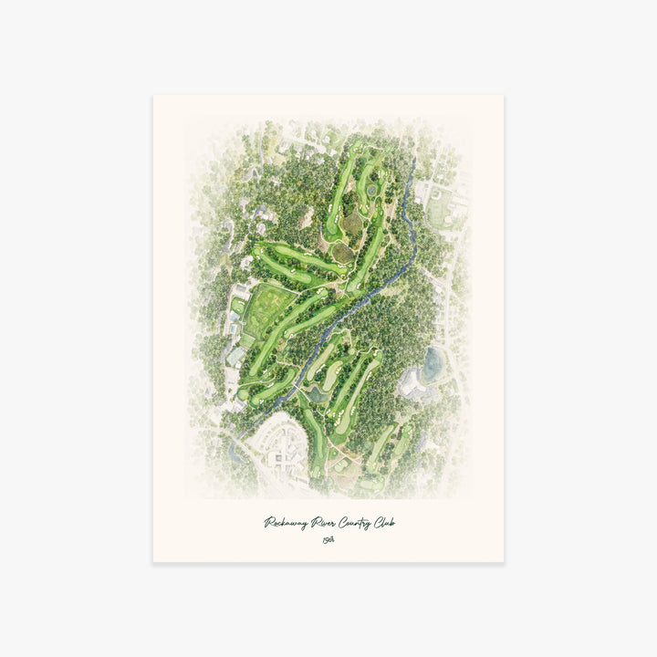 Rockaway River Country Club printed artwork