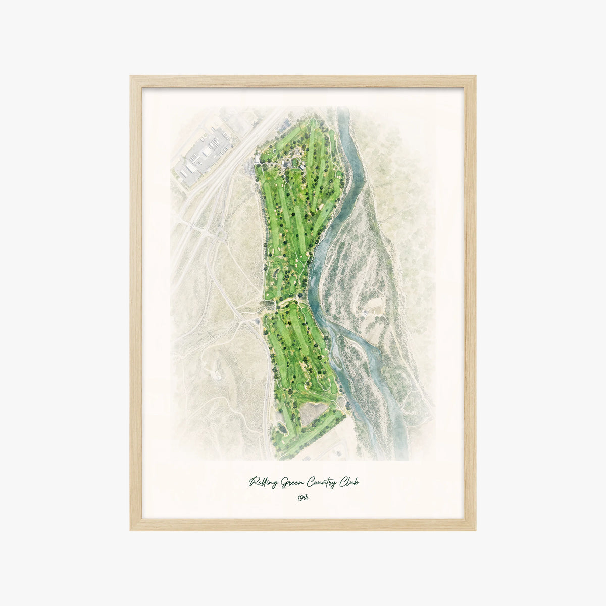 Rolling Green Country Club wood frame