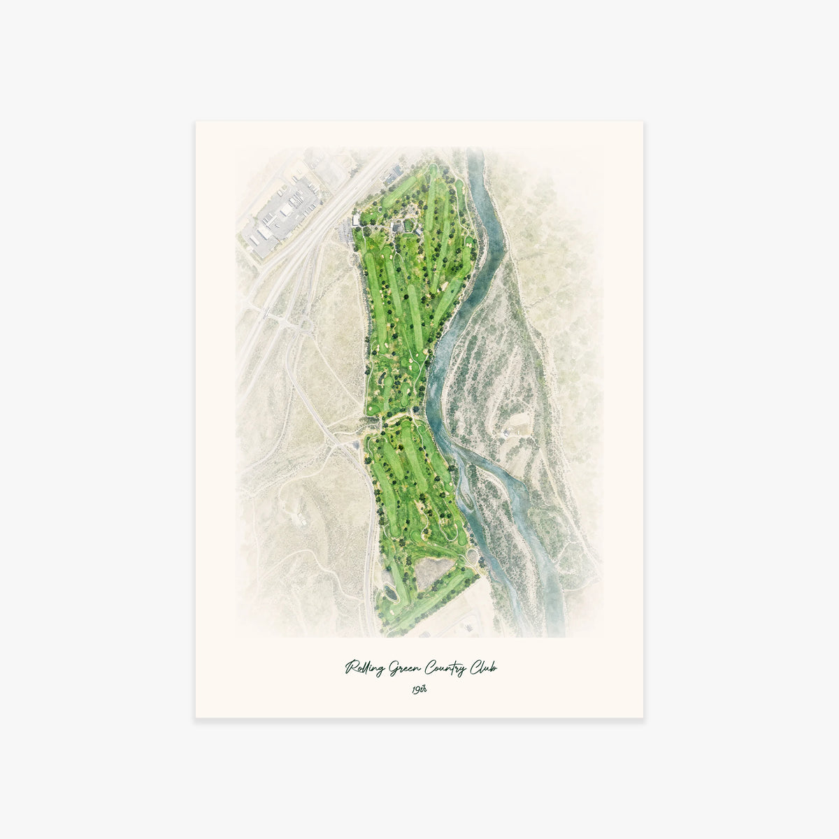 Rolling Green Country Club printed artwork