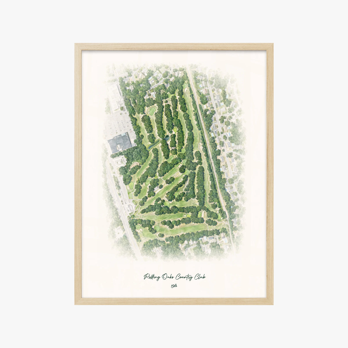 Rolling Oaks Country Club wood frame