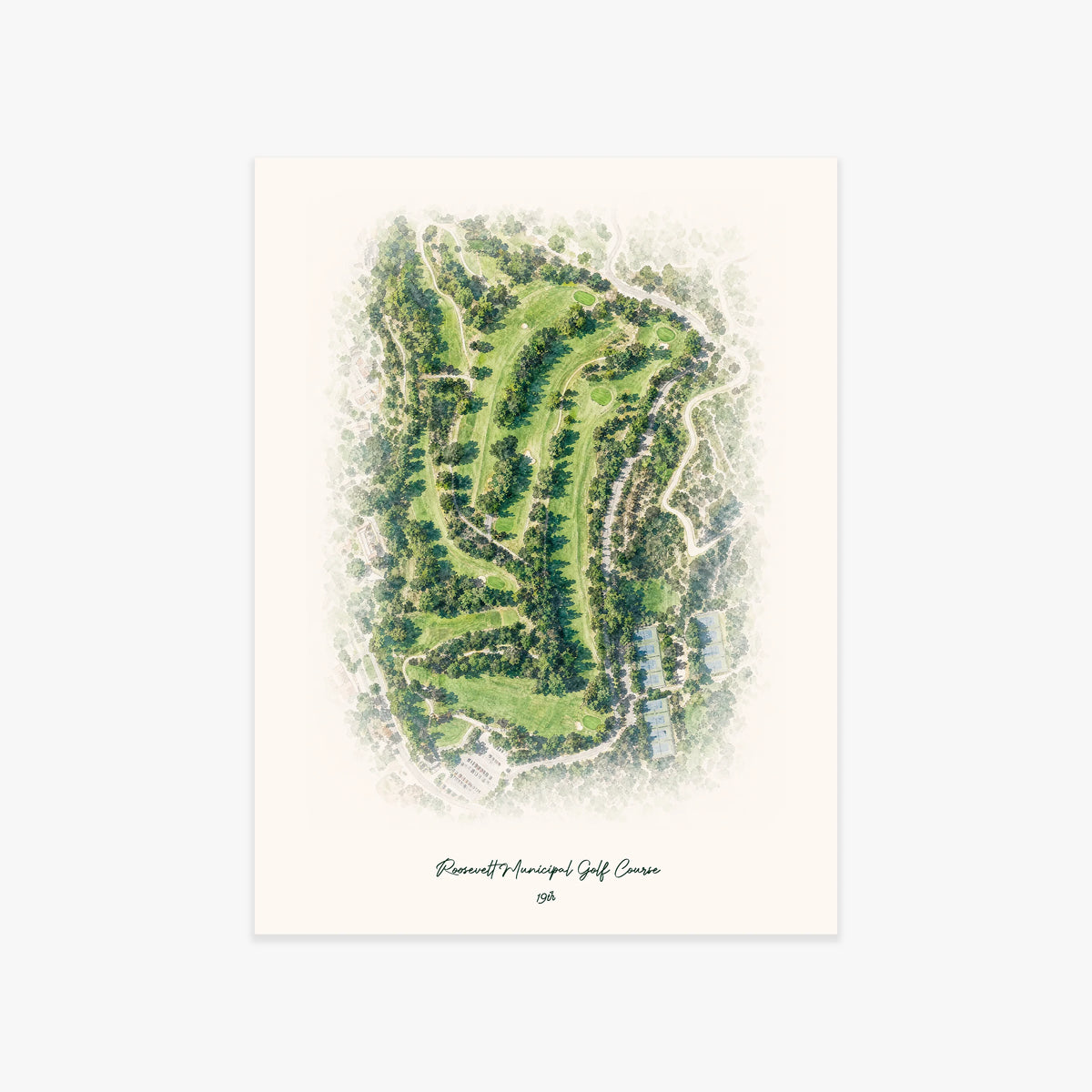 Roosevelt Municipal Golf Course printed artwork
