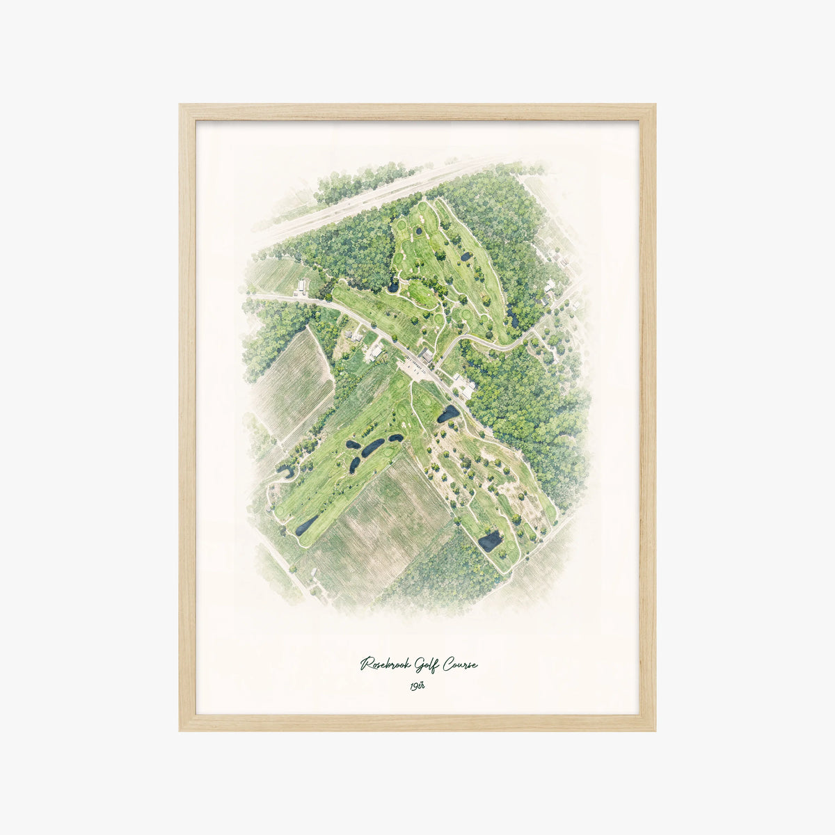 Rosebrook Golf Course wood frame