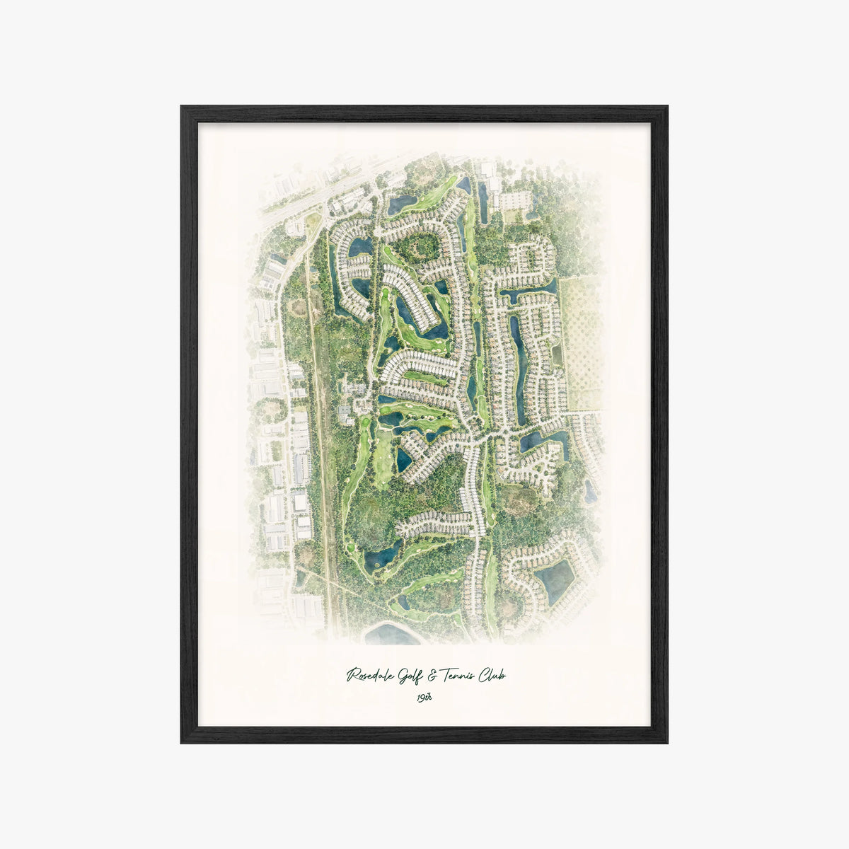 Rosedale Golf & Tennis Club black frame