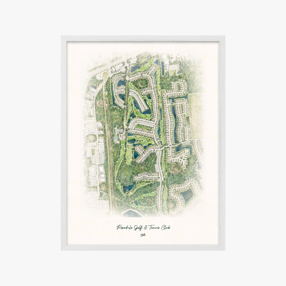 Rosedale Golf & Tennis Club white frame