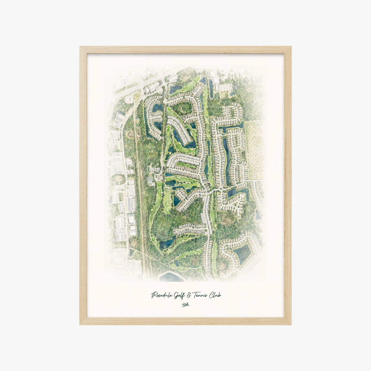 Rosedale Golf & Tennis Club wood frame