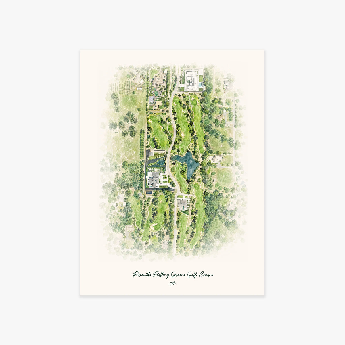 Roseville Rolling Greens Golf Course printed artwork