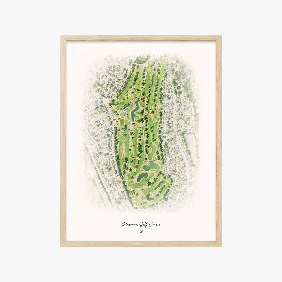 Rossmoor Golf Course wood frame