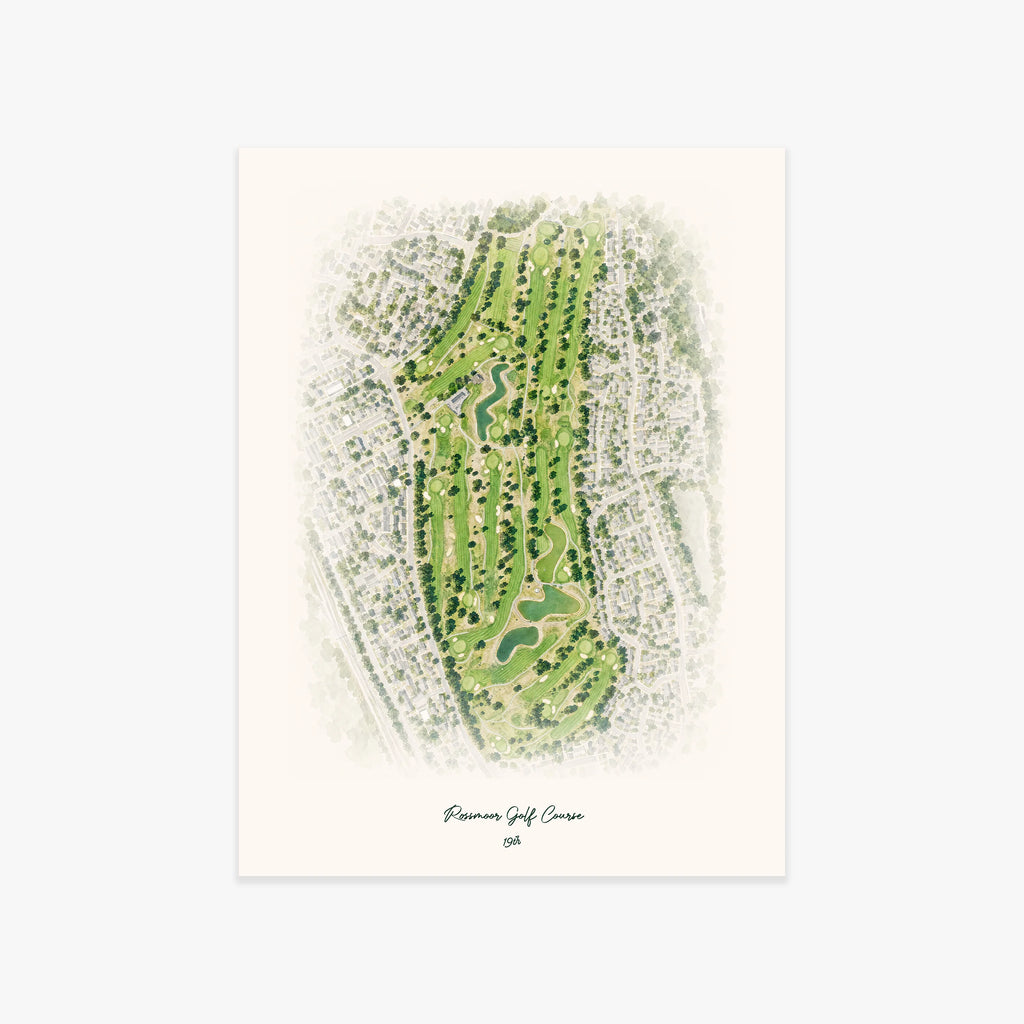 Rossmoor Golf Course printed artwork