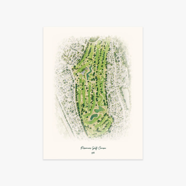 Rossmoor Golf Course printed artwork