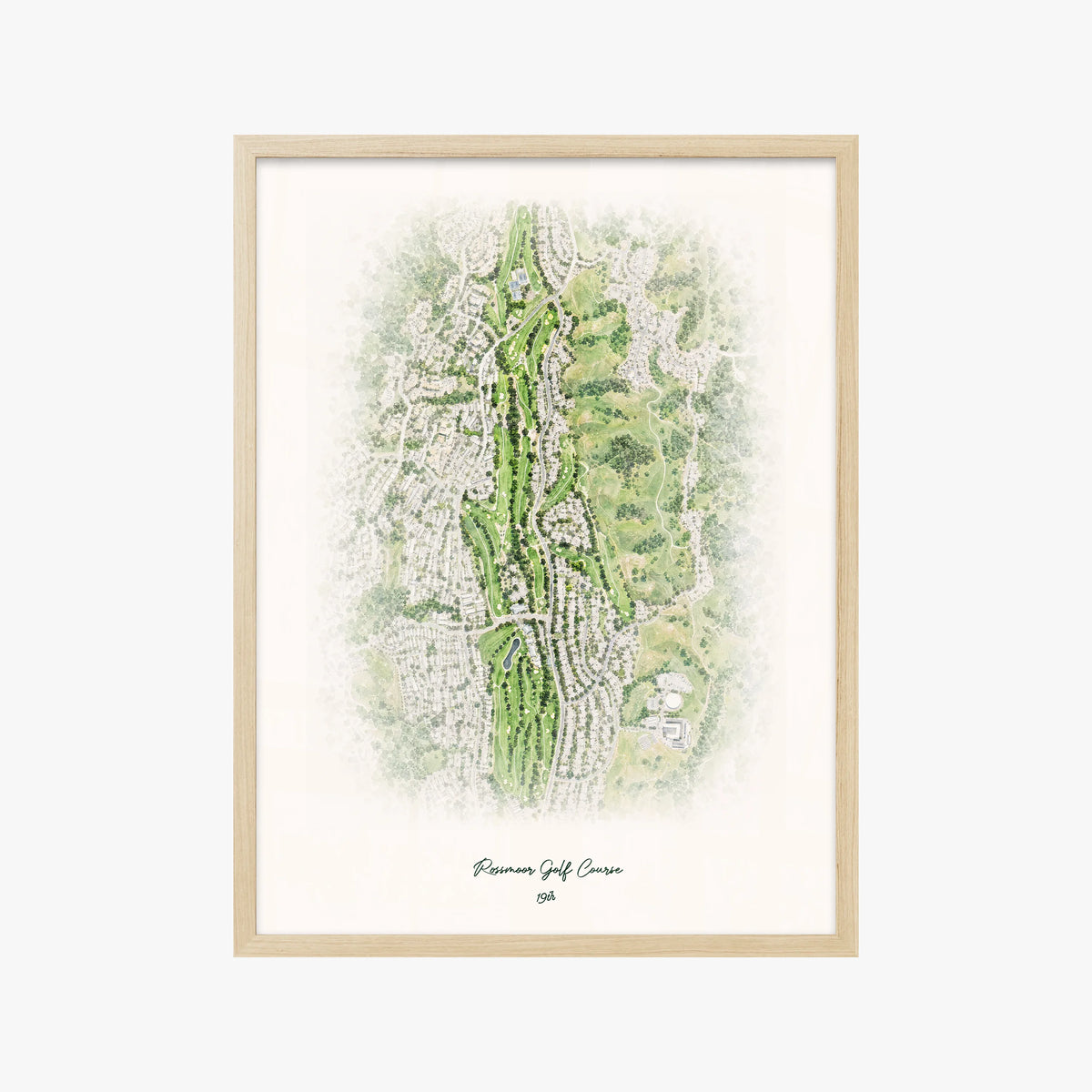 Rossmoor Golf Course wood frame