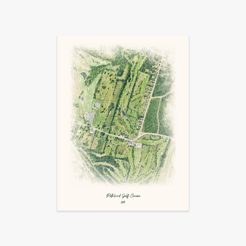 Rothland Golf Course printed artwork