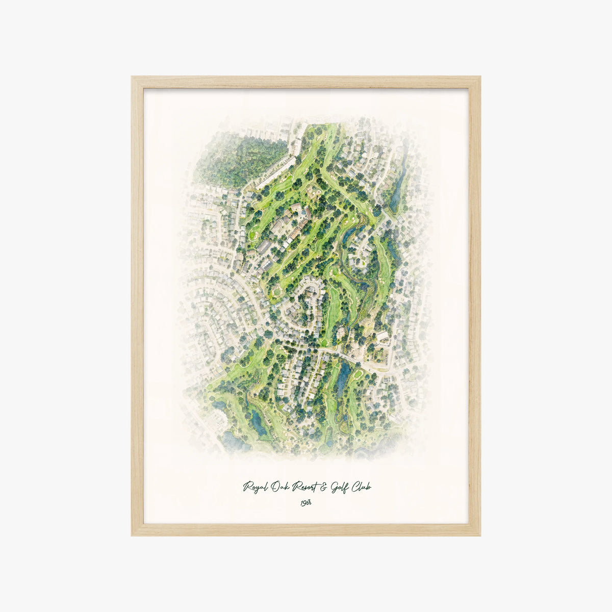 Royal Oak Resort & Golf Club wood frame